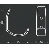 Kapstok - Hout - Zwart