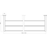 Kapstok - Hout - Bruin - Wandbevestiging