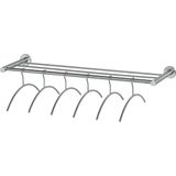 Kapstok - Hout - Bruin - Wandbevestiging