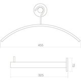 Kledinghanger - Zwart - Kunststof