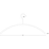 Kledinghanger - Zwart - Kunststof - Set van 10