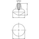 Intersteel Meubelknop puntrond ø20mm - mat zwart