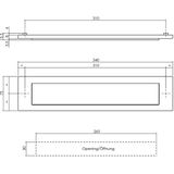 Intersteel Brievenbus met Klep/Regenrand Rvs Geborsteld