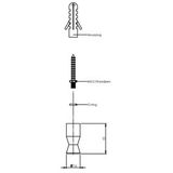 Handdoekhaakjes - Staal - Set van 2