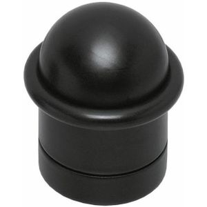 Intersteel deurstop met ring mat zwart