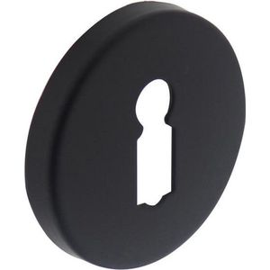 Intersteel sleutelplaatje - verdekt kunststof - mat zwart