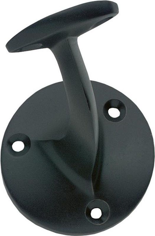 Intersteel - Leuninghouder - Vlak Zadel - Mat Zwart - Opschroef