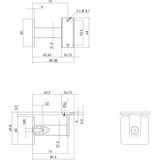 Intersteel - Leuninghouder - Rvs Geborsteld - Roestvast Staal