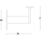 Intersteel - Leuninghouder - Rvs Geborsteld - Roestvast Staal
