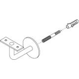 Intersteel - Leuninghouder - Rvs Geborsteld - Roestvast Staal