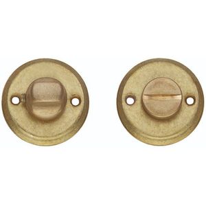 Intersteel - Toilet-/Badkamersluiting - Messing Getrommeld - Inclusief Bevestigingsmateriaal