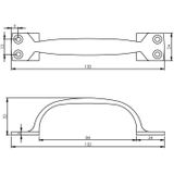 Intersteel Meubelgreep 130 mm chroom