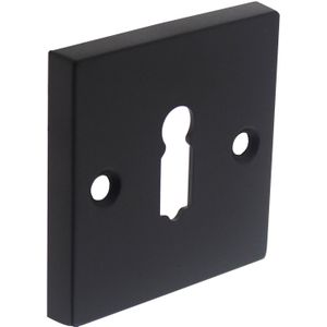 Intersteel Rozet vierkant met sleutelgat groot - mat zwart