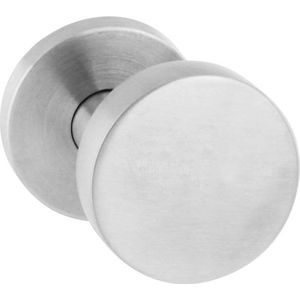 Intersteel - Deurknop Verkropt Vast - Ø55mm - RVS - Geborsteld