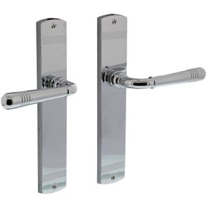 Intersteel Deurkruk Emily op schild 235x45x8 mm chroom Blind