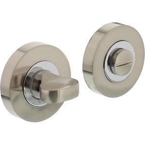 Intersteel wc-sluiting 8mm chroom/mat nikkel