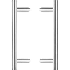 Intersteel Deurgrepen set T-schuin ø 30 mm - 500 mm rvs geborsteld