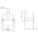 Intersteel - Jashaak Rond - Rvs Geborsteld - Roestvast Staal