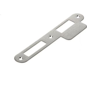 Sluitplaat rvs afger. D&N, korte lip,DIN LS
