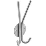 Intersteel - Hoed en Jashaak Dubbel - RVS Geborsteld - Roestvast Staal