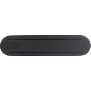 Intersteel Brievenbus ovaal met klep/regenrand zwart