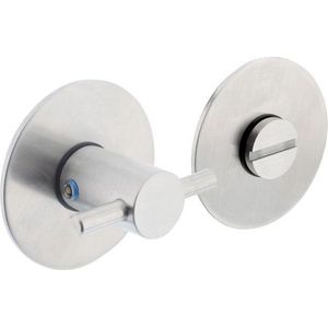 Intersteel - WC-Sluiting - Rvs Geborsteld - Zelfklevend - Rond 55x2 mm