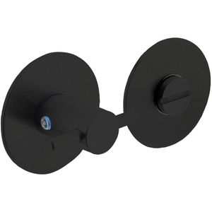 Intersteel wc-sluiting 5 mm Renovatie Zelfklevend rond plat 55x2 mm rvs zwart