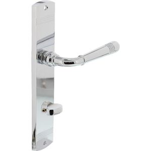 Intersteel Deurkruk Helena op schild 235x45x8 mm met WC63/8 mm chroom