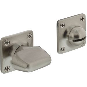 Rozet toilet-/badkamersluiting vierkant basic nikkel mat
