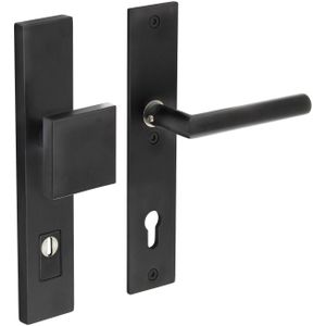 Intersteel Veiligheidsbeslag mat zwart PC92 KT rechthoek SKG***