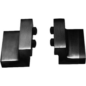 Intersteel - Set van 2 Stoppers - Zwart - Inclusief Bevestiging