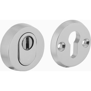Intersteel - SKG3 Veiligheid-Rozet Rond - Aluminium - F1 Gematteerd - Kerntrekbeveiliging