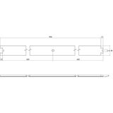 Intersteel Tussenrail 90 cm rvs geborsteld