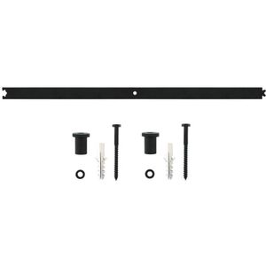 Intersteel | Schuifdeursysteem – tussenrail | 90cm | Mat Zwart