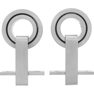 Intersteel | Set van 2 hangrollen Modern | Top | 155mm | RVS Geborsteld
