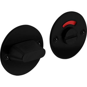 Intersteel | Rozet toilet-/badkamersluiting | 2mm | Dun | RVS/Zwart