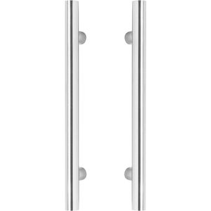 Intersteel Deurgrepen per paar T-vorm 500x80x30 HoH 300 rvs
