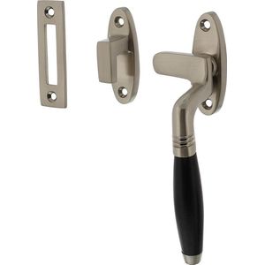 Intersteel Raamsluiting Ton rechts nikkel mat / ebbenhout