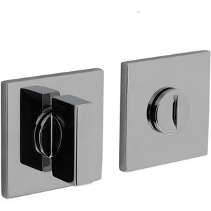 Intersteel - Rozet Toilet-/Badkamersluiting - Chroom - Vierkant