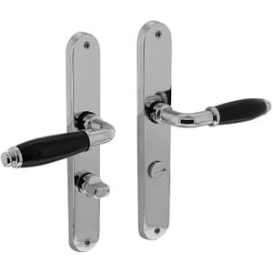 Intersteel deurklink Courgette met ovaal schild 238x39x9mm WC63/8 chroom
