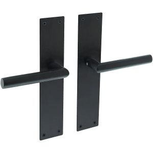 Intersteel Deurkruk Jura met schild 250x55x2mm blind zwart