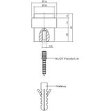 Intersteel Deurstop Vloermontage 30 Mm Zwart