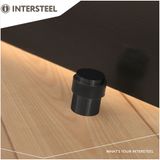 Intersteel Deurstop Vloermontage 30 mm zwart