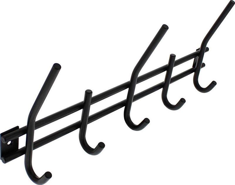 Intersteel Kapstok 5 haken zwart