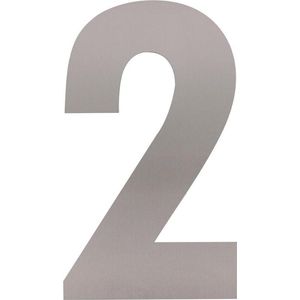 Intersteel Huisnummer 2 Xl Hoogte 30cm Rvs Geborsteld
