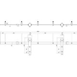 Intersteel Schuifdeursysteem tbv glazen deur