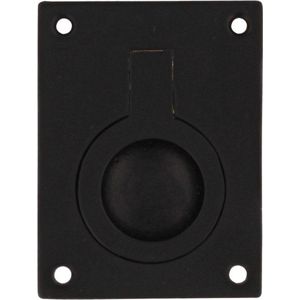 Intersteel Luikring rechthoekig 50 x 39 mm mat zwart