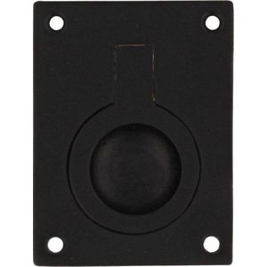 Intersteel Luikring rechthoekig 65 x 49 mm mat zwart