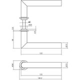 Intersteel Deurkruk Jura met Minimalistische Rozet