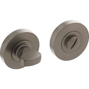 Intersteel Rozet met toilet-/badkamersluiting Ø52x10mm antracietgrijs